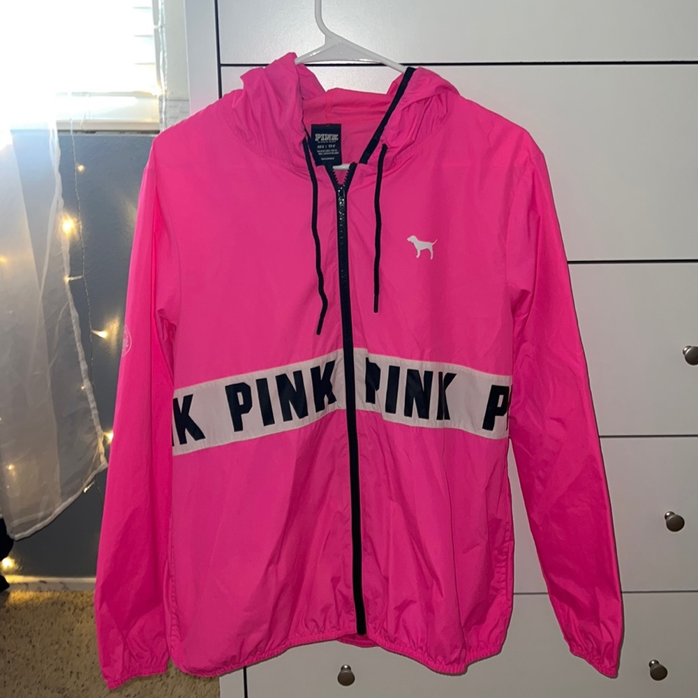PINK victoria’s secret rain jacket